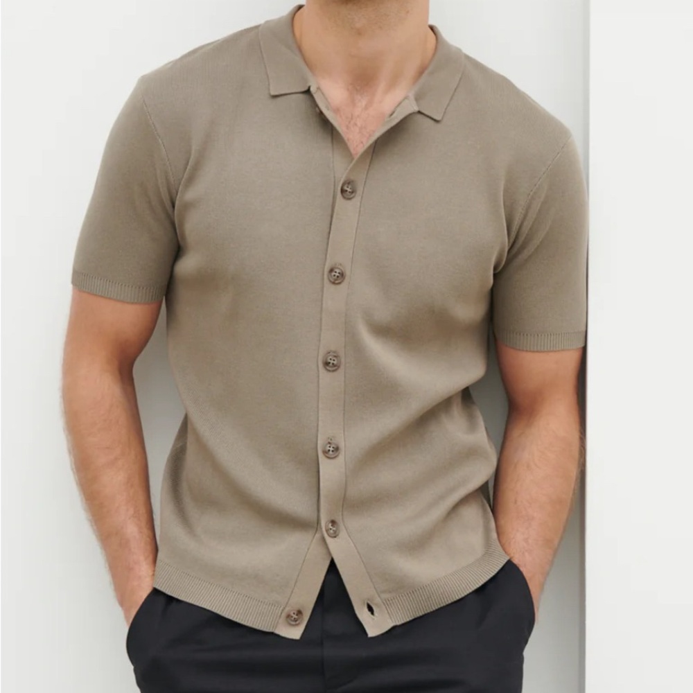 Button Down Knitted Shirt
